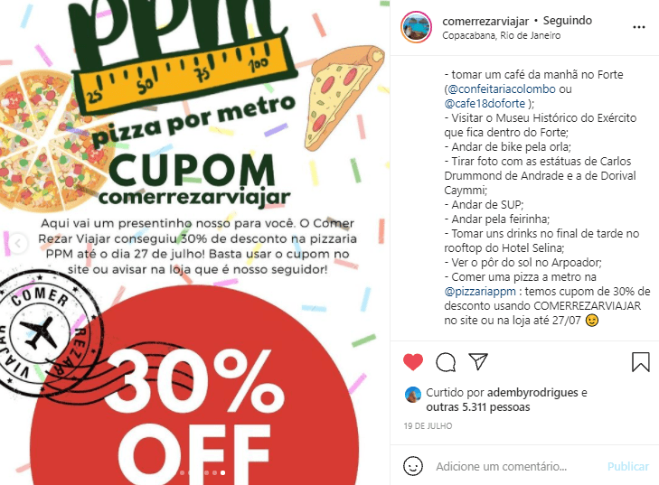 ppm no comer rezar e viajar